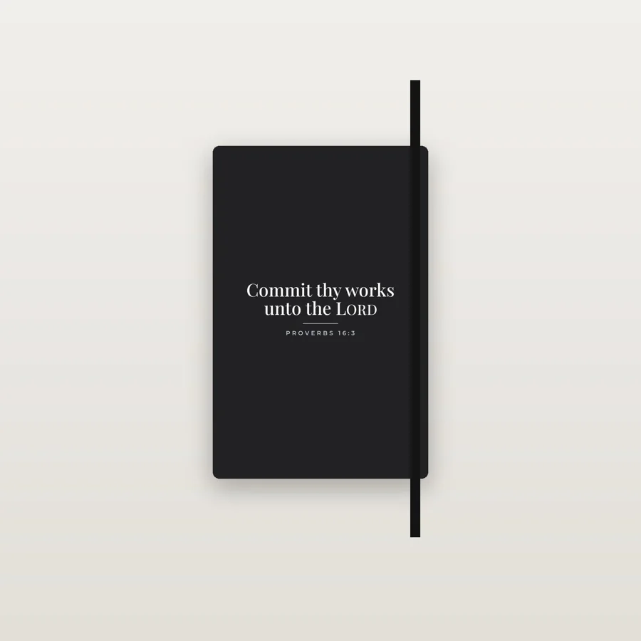 Commit Thy Works Hardcover Notebook