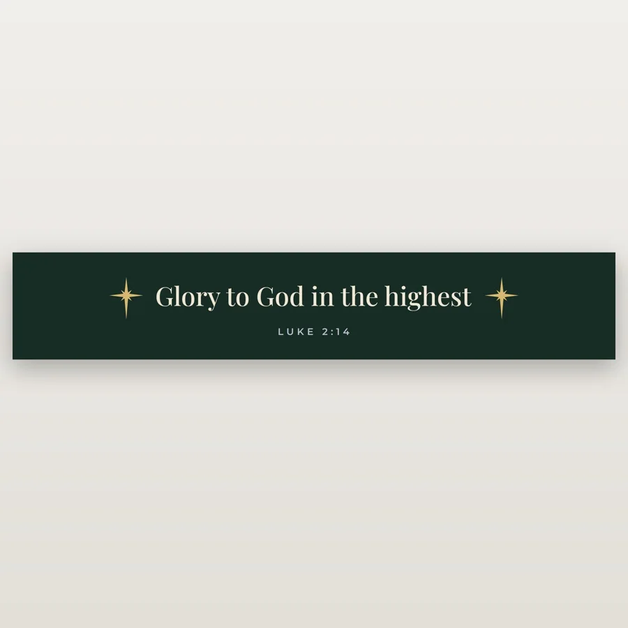 Glory to God in the Highest Christmas Table Runner