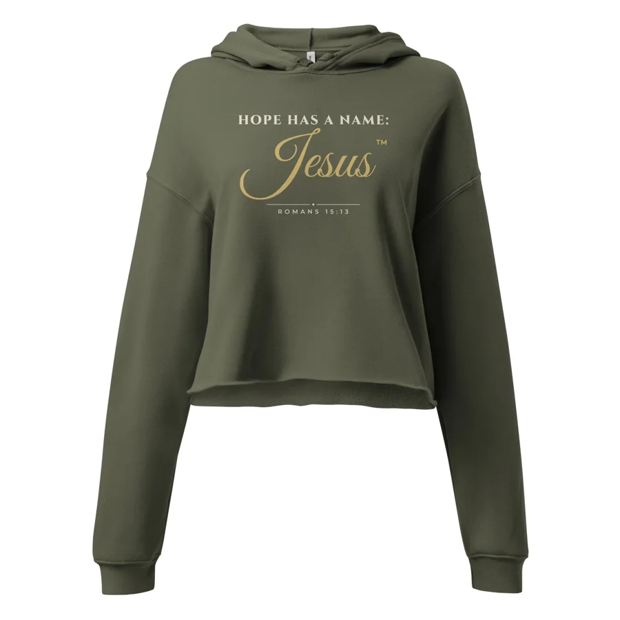 Hope Has a Name: Jesus™ Women's Cropped Hoodie