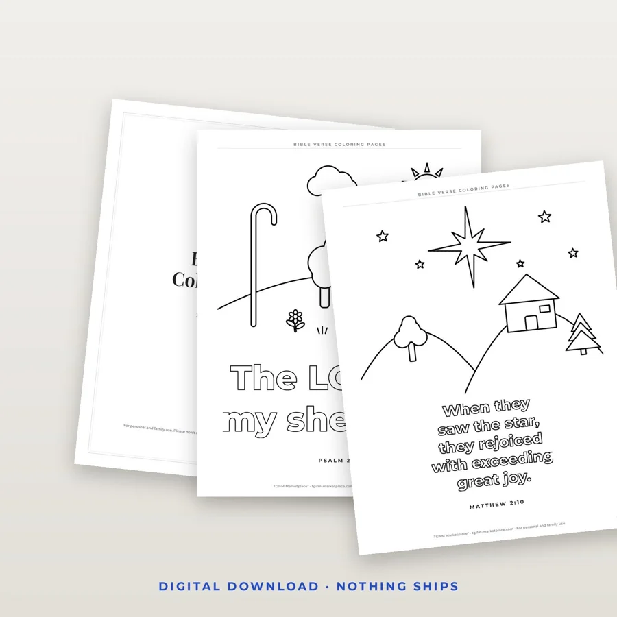 Kids' Bible Verse Coloring Pages