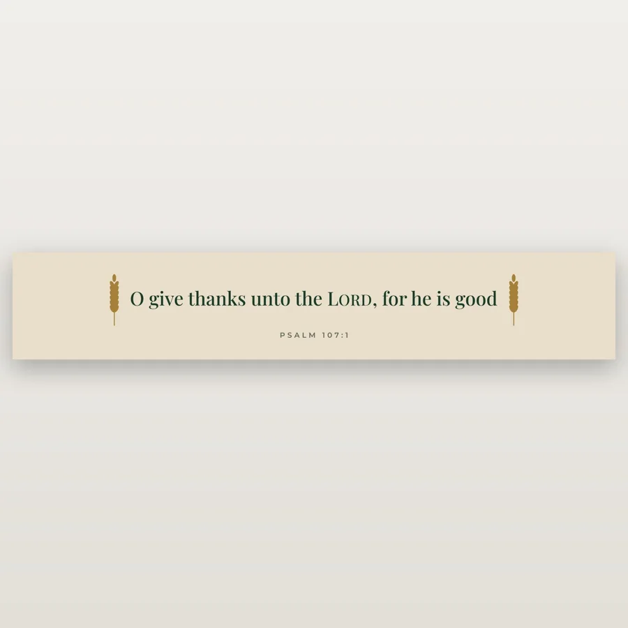 O Give Thanks unto the LORD Table Runner