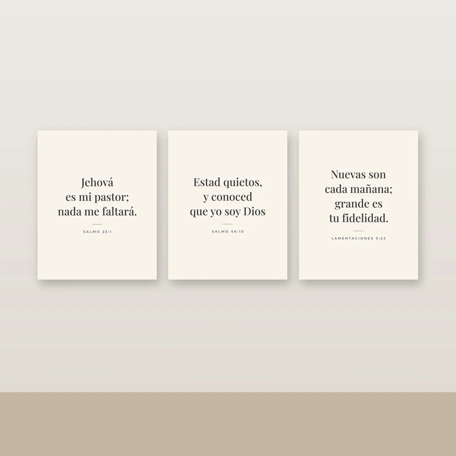 Palabra Viva Printable Scripture Art Set of 3 (Spanish)