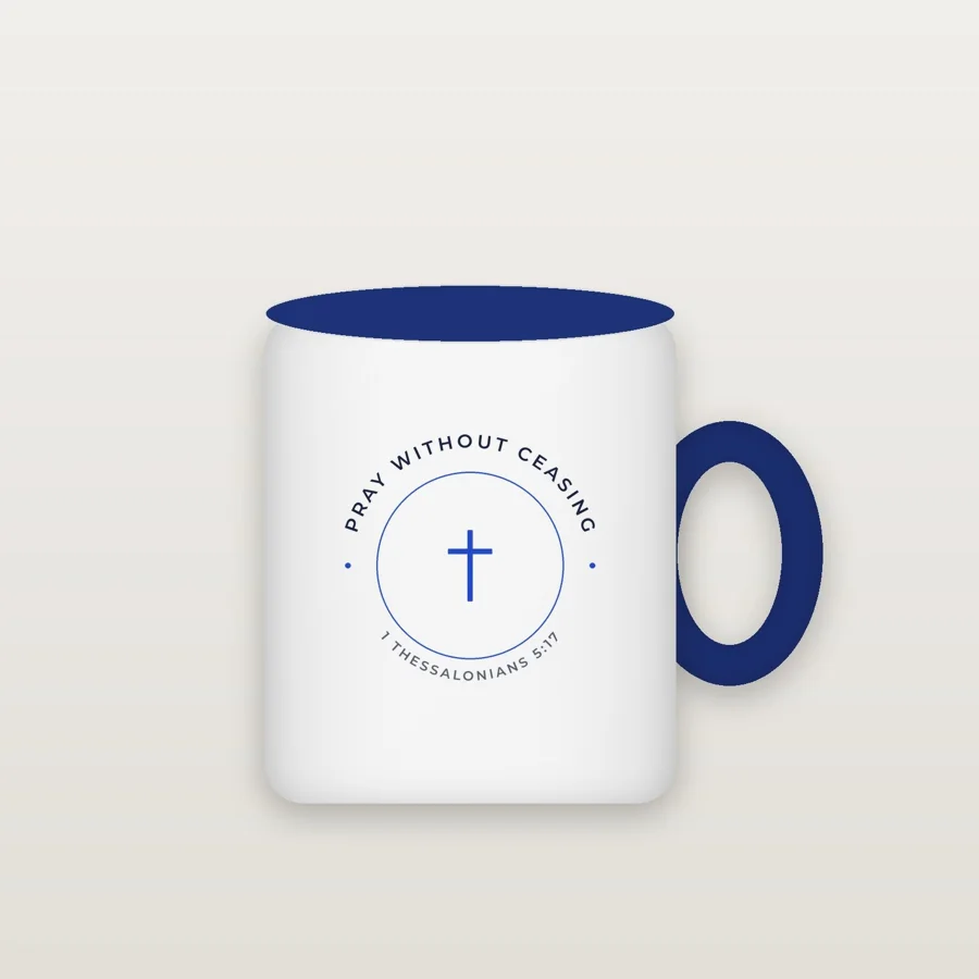 Pray Without Ceasing Mug (11 oz, Color Inside)