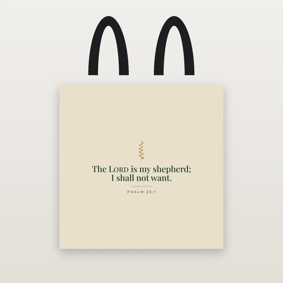 The LORD Is My Shepherd Tote Bag