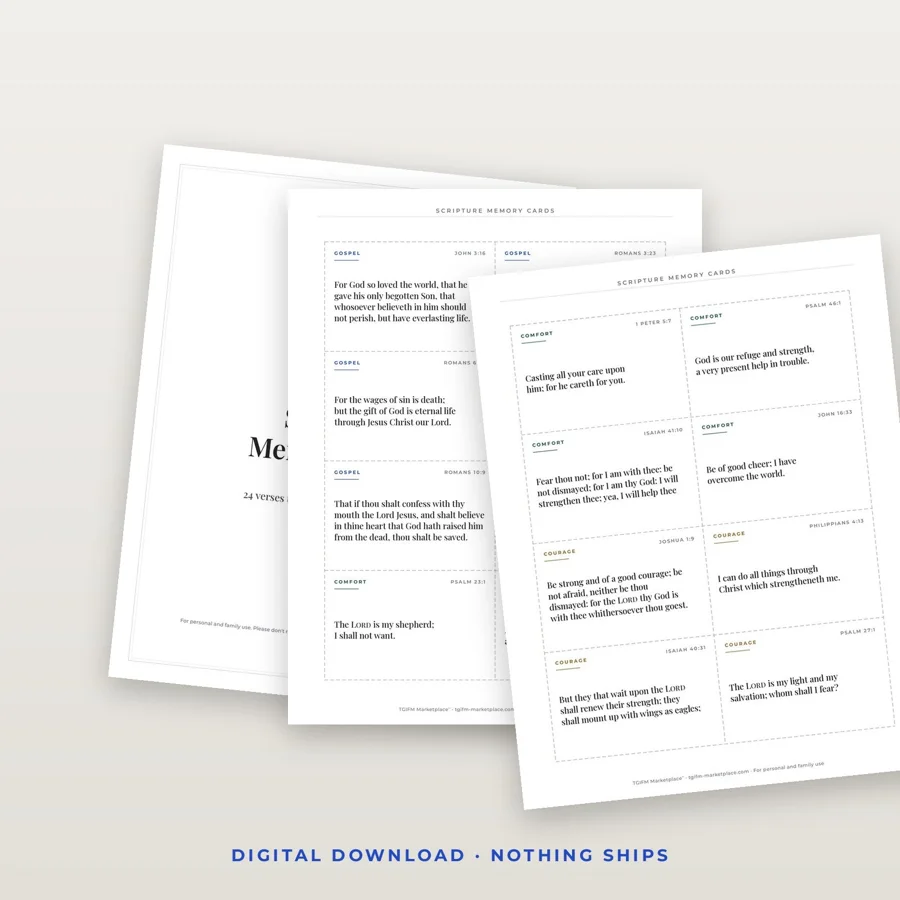 Scripture Memory Cards